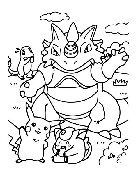 Pokemon Printable Coloring Pages Free